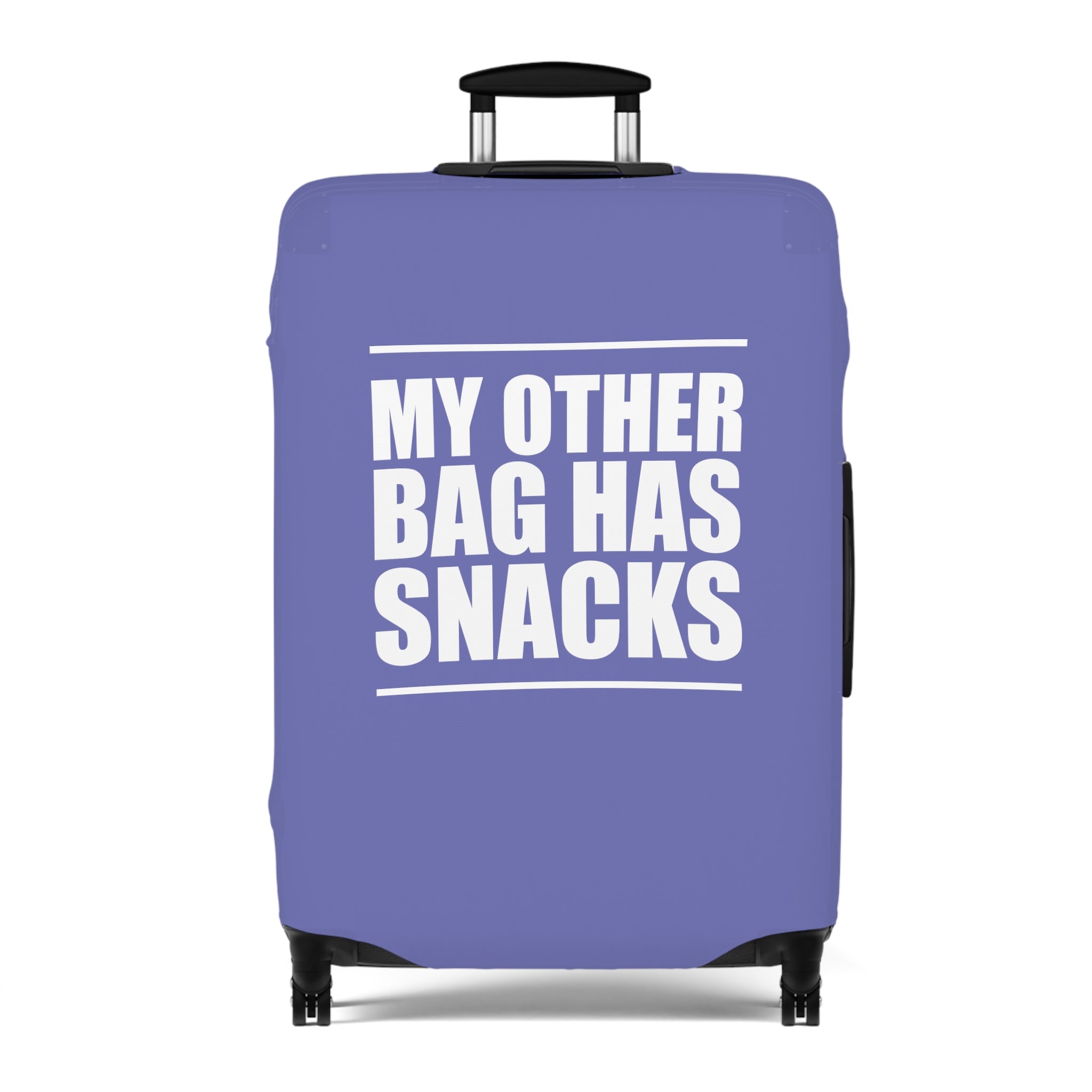My other bag has snacks Luggage Cover (Purple)
