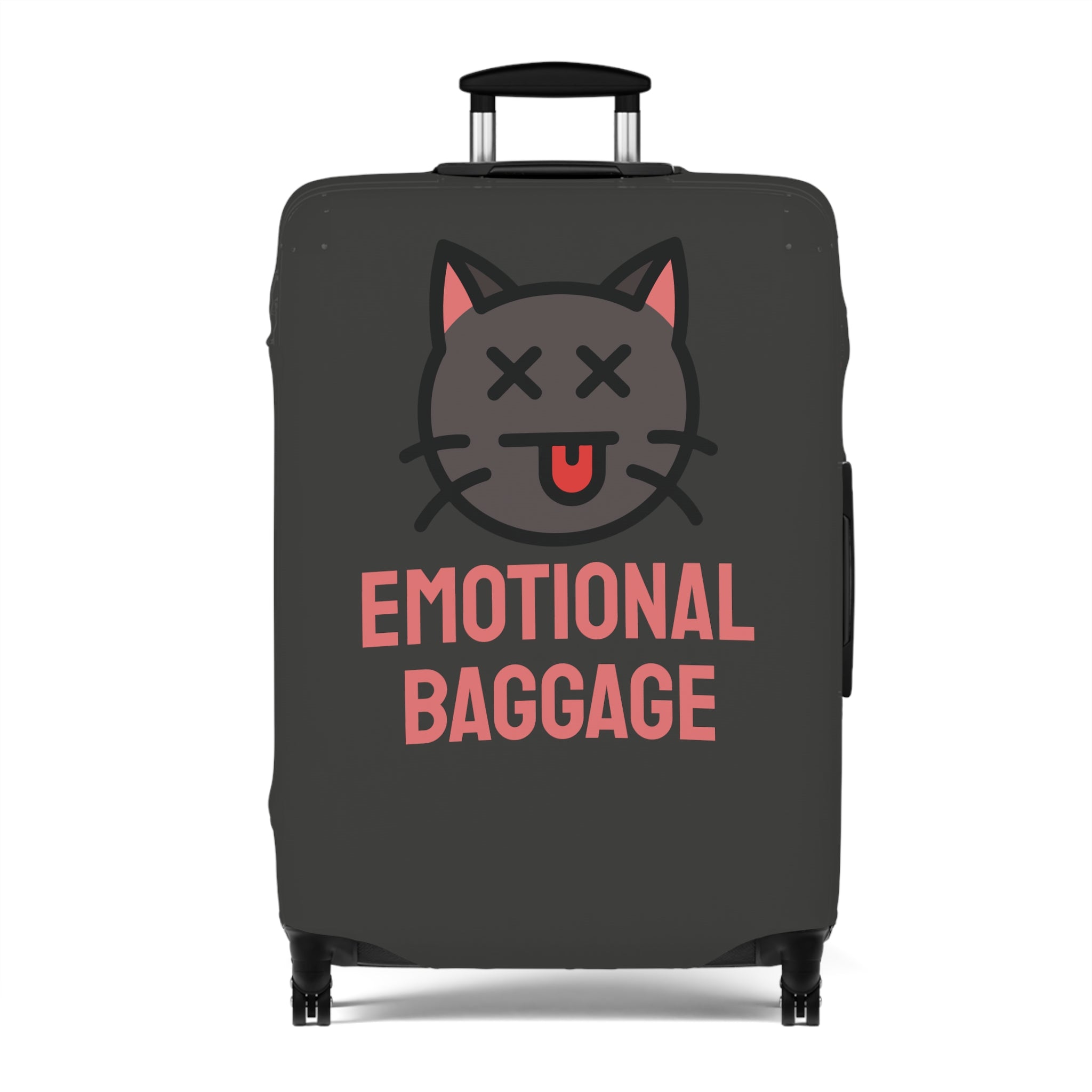 Emotional baggage Luggage Cover (Black)