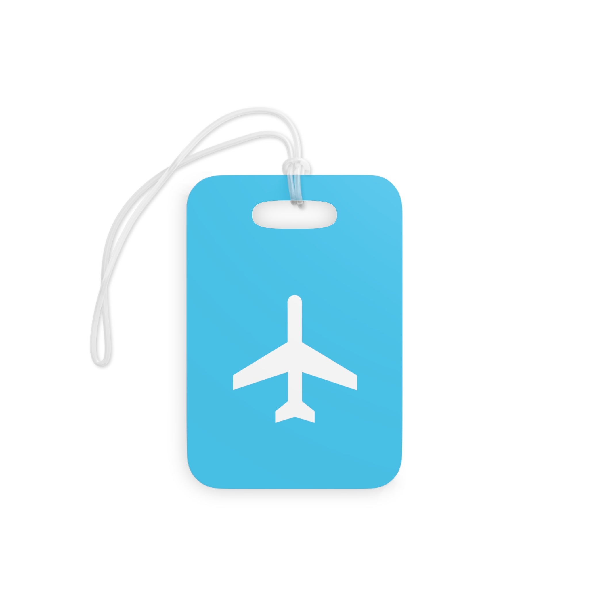 Airplane Luggage Tag (Blue)