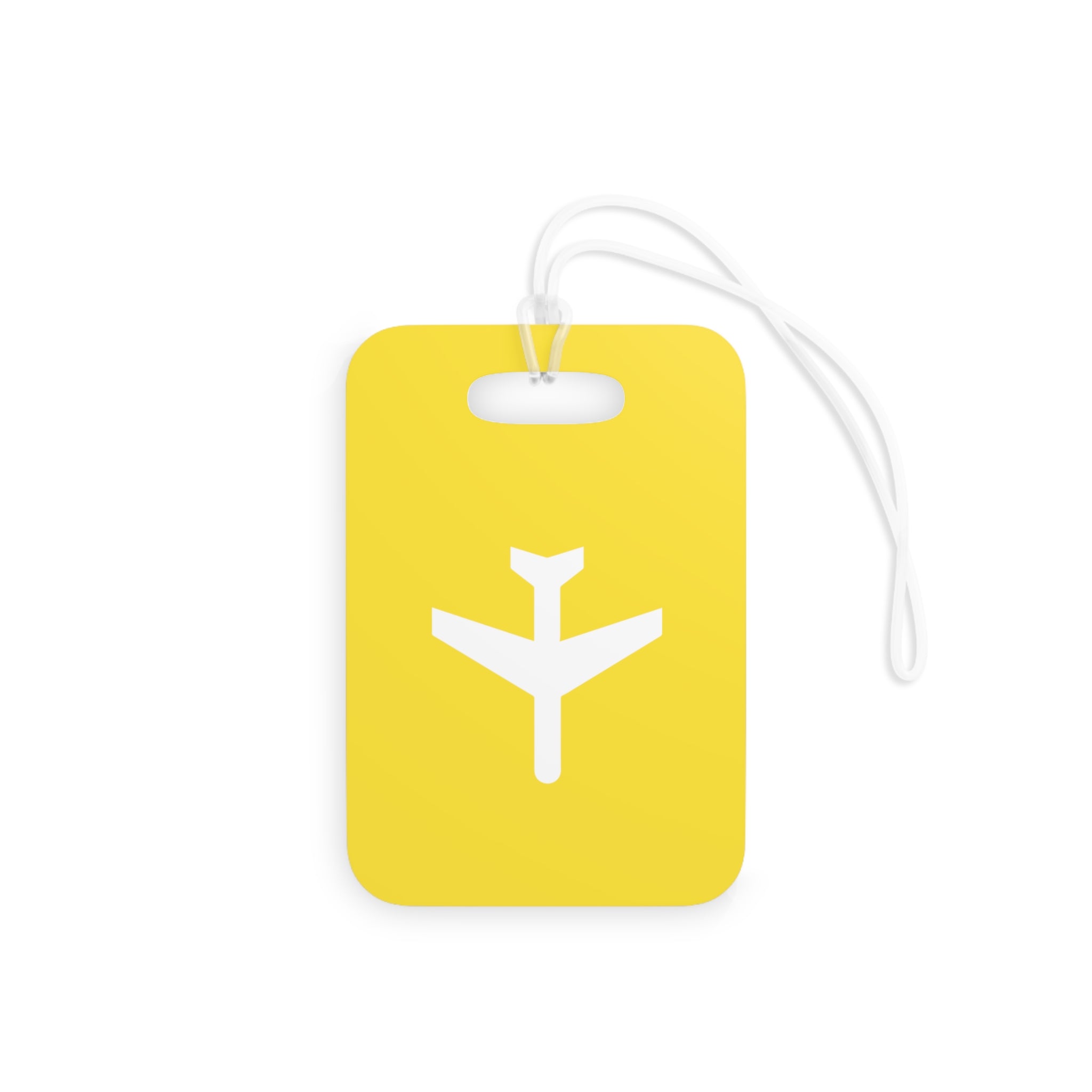 Airplane Luggage Tag (Yellow)