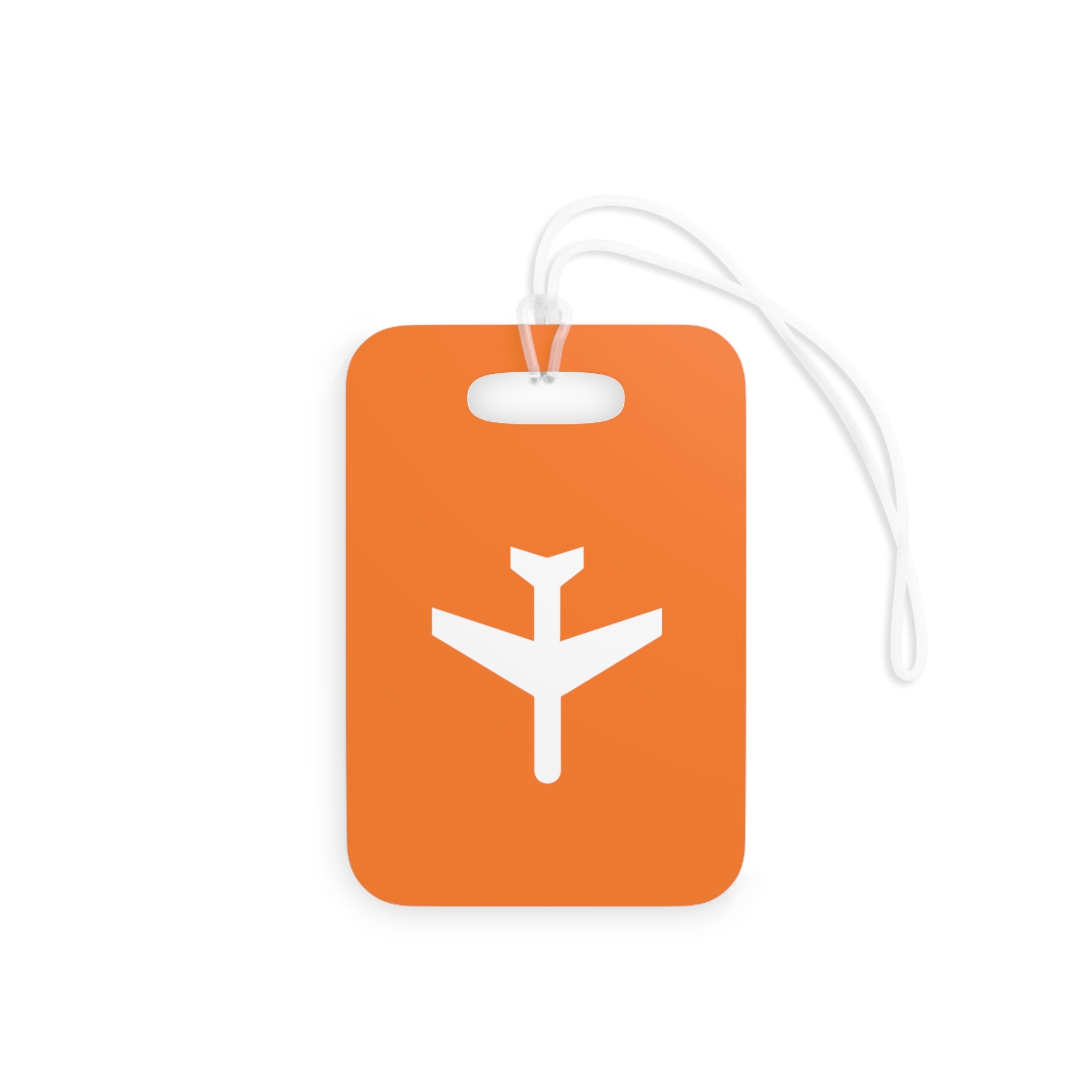 Airplane Luggage Tag (Orange)