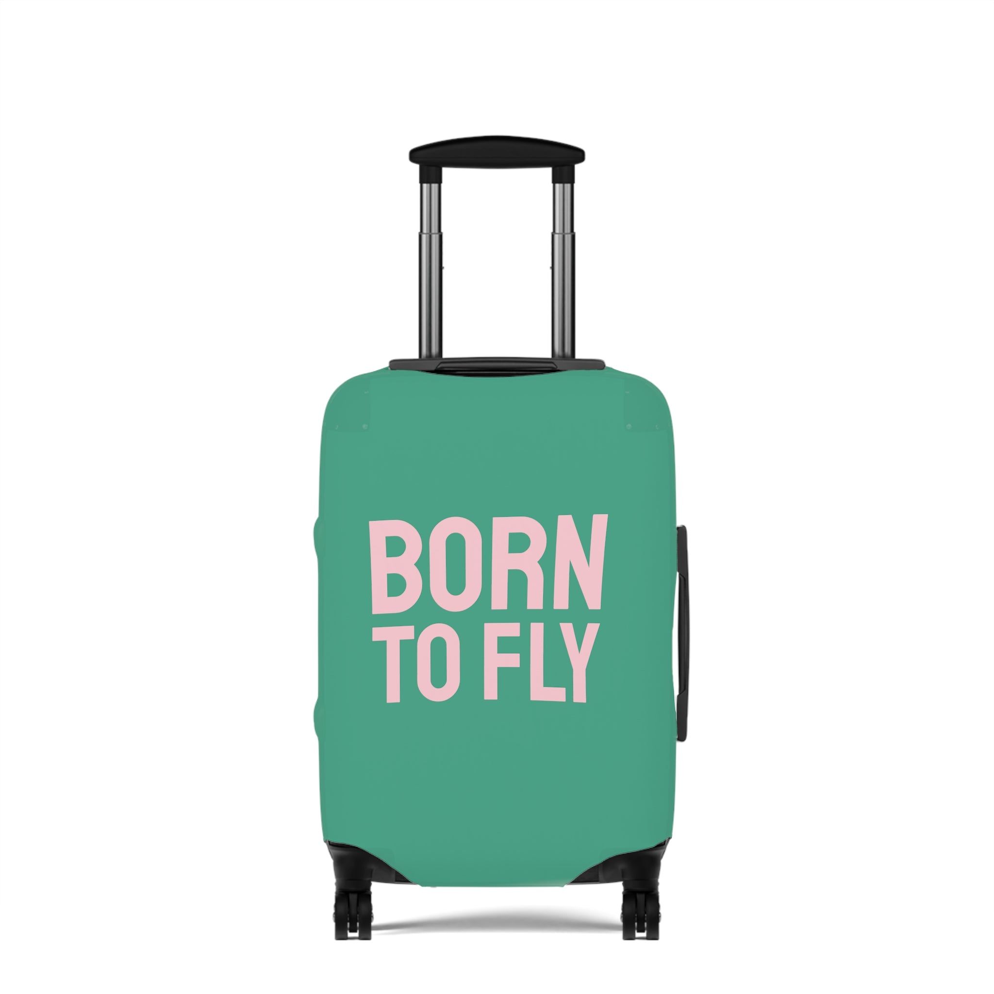 Born to fly Luggage Cover (Green)
