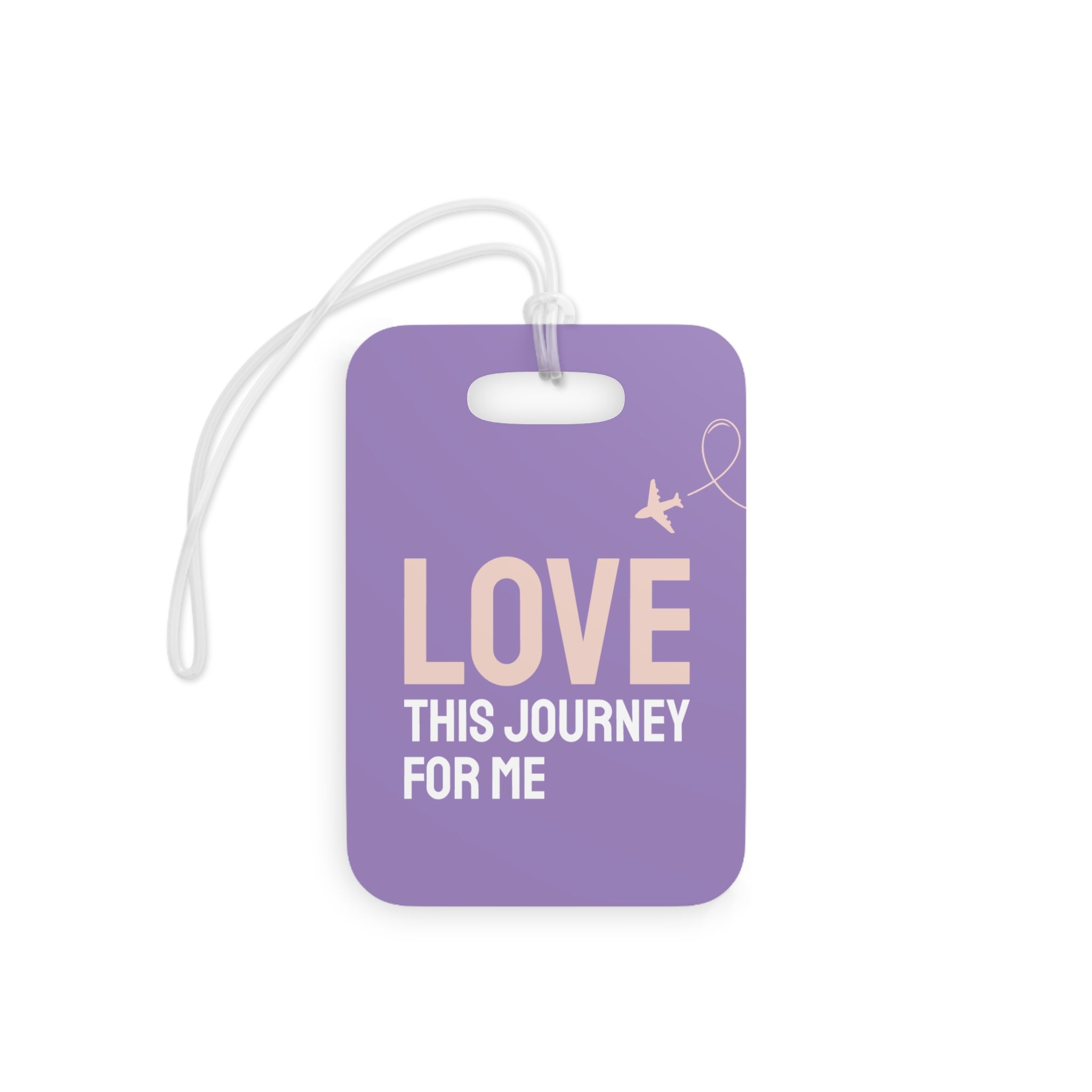 Love this journey for me Luggage Tag (Purple)