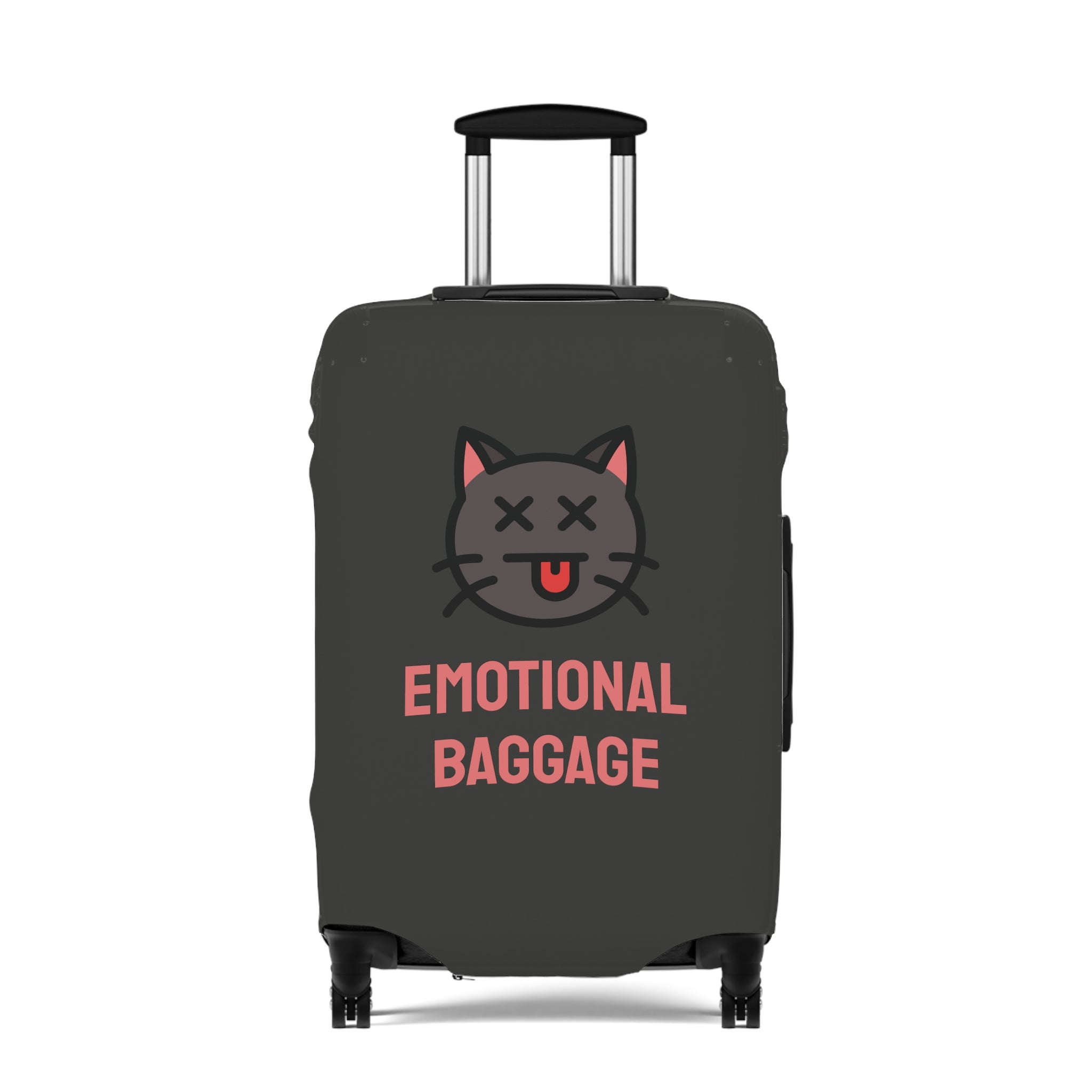 Emotional baggage Luggage Cover (Black)