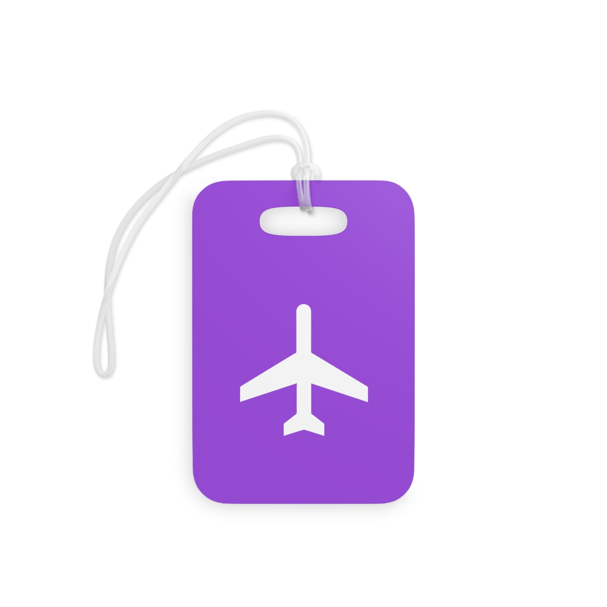 Airplane Luggage Tag (Purple)