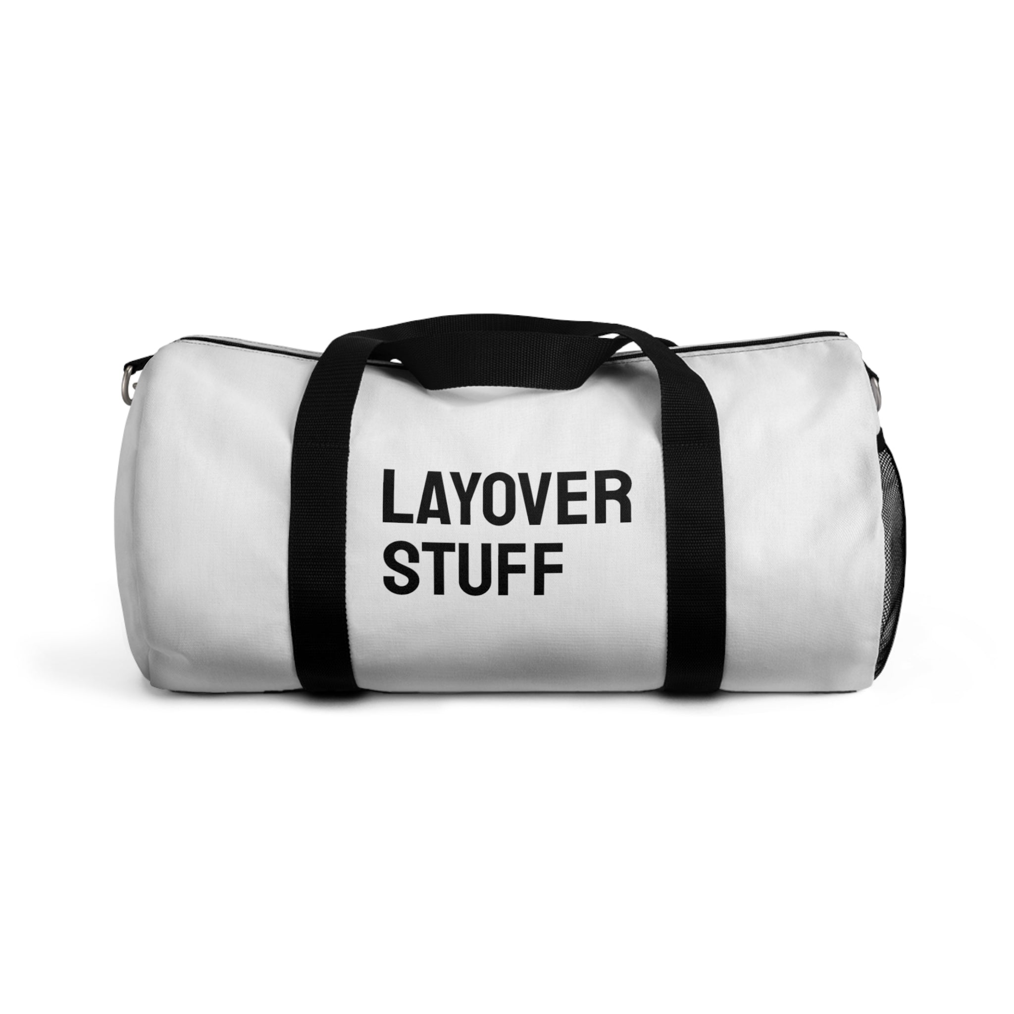 Layover stuff Duffle Bag (White)