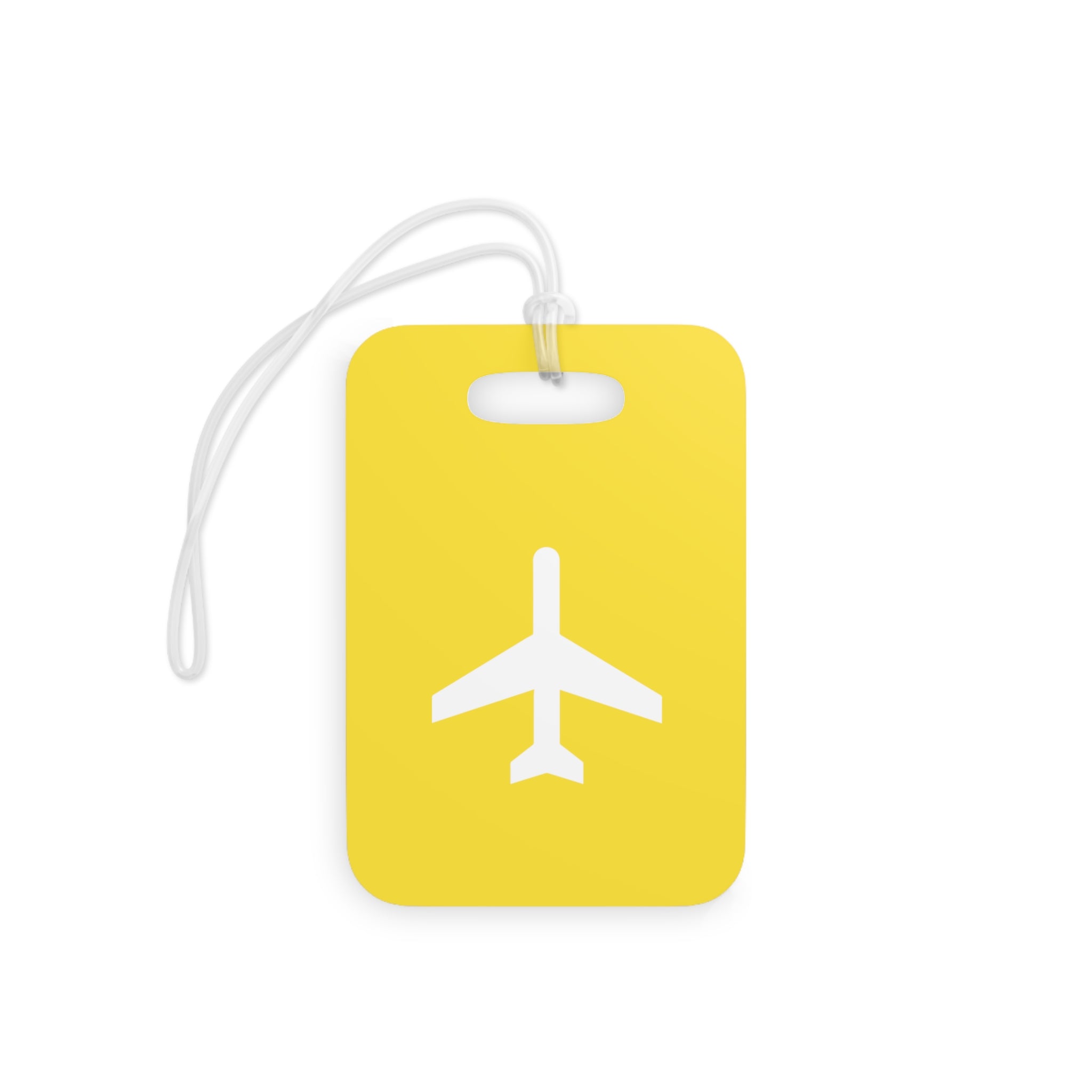 Airplane Luggage Tag (Yellow)
