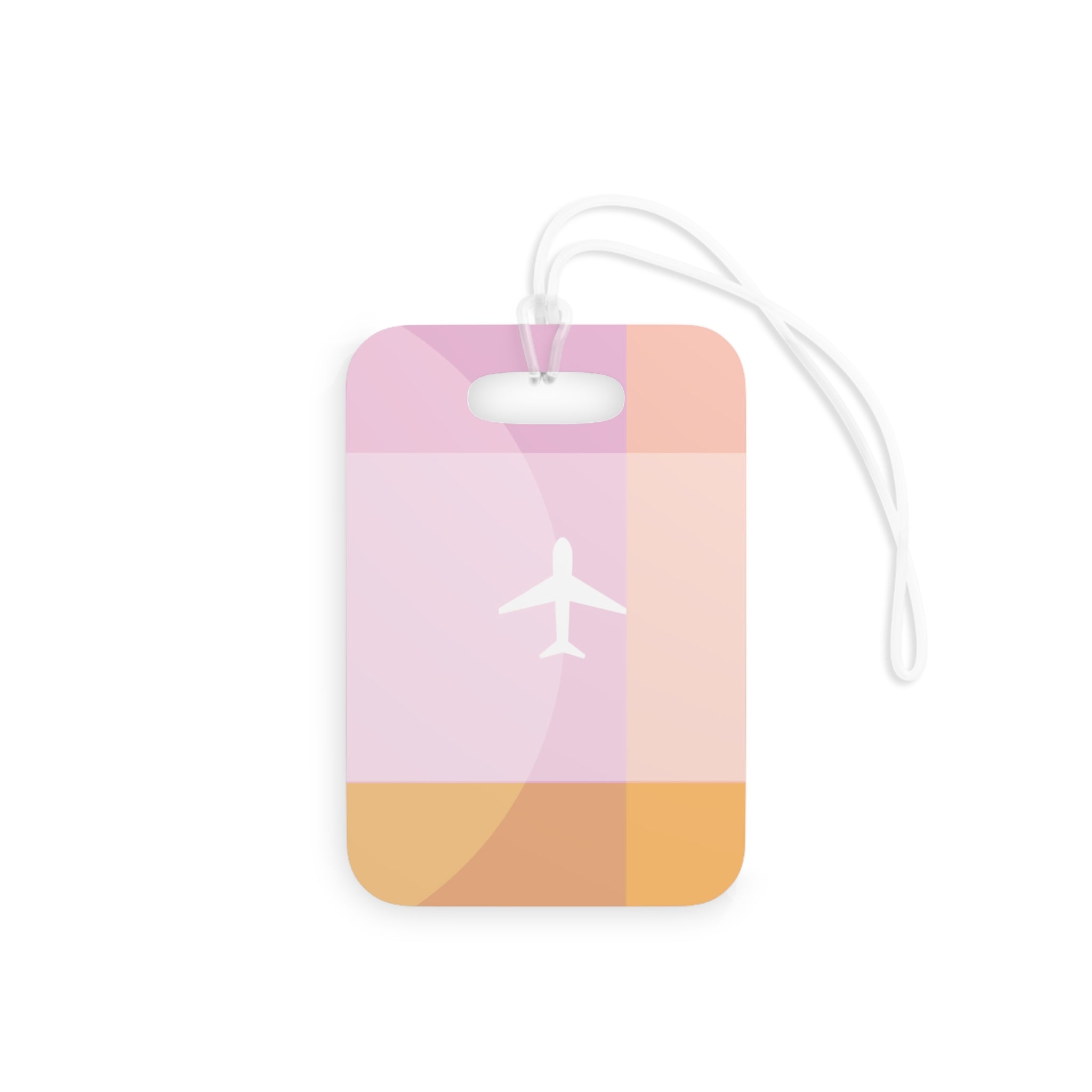 Color block Luggage Tag (Pink)