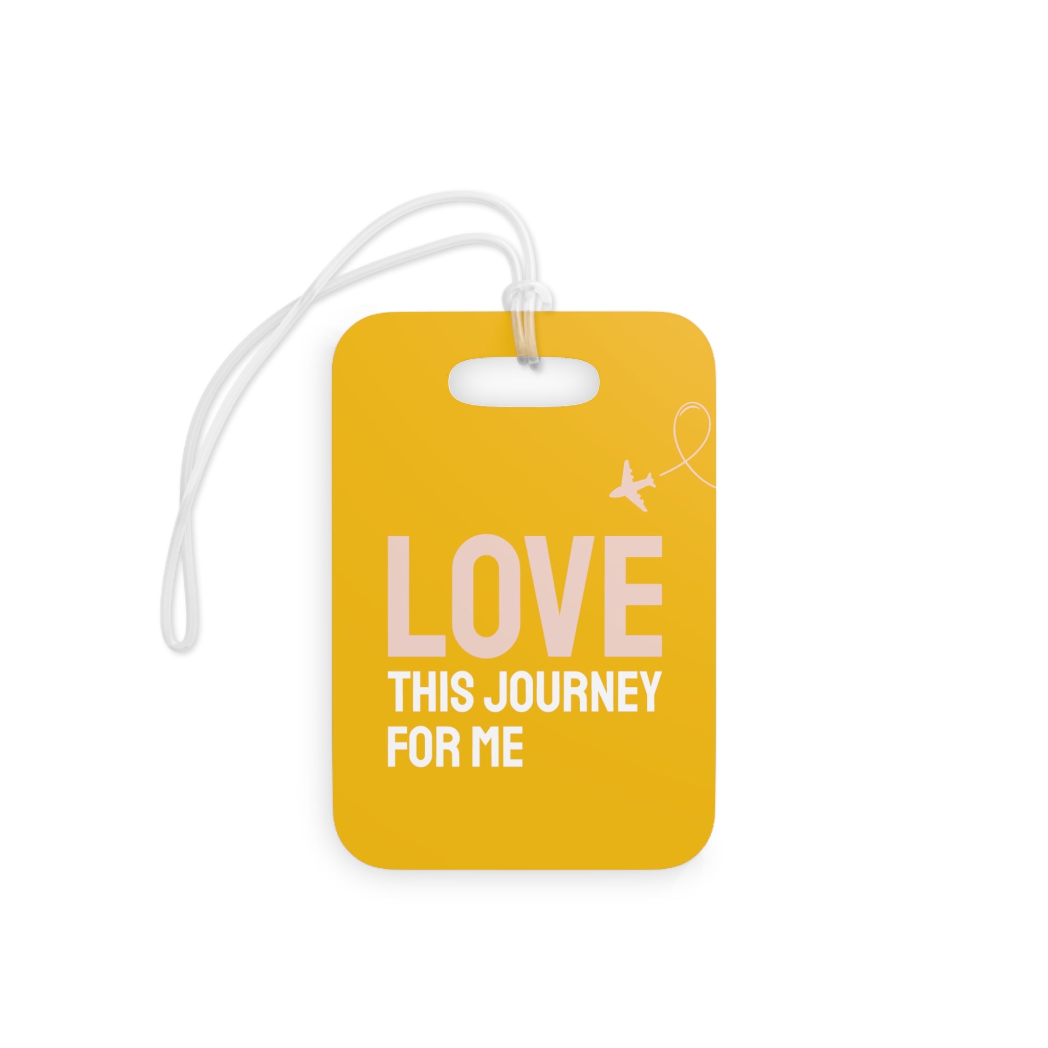 Love this journey for me Luggage Tag (Yellow)